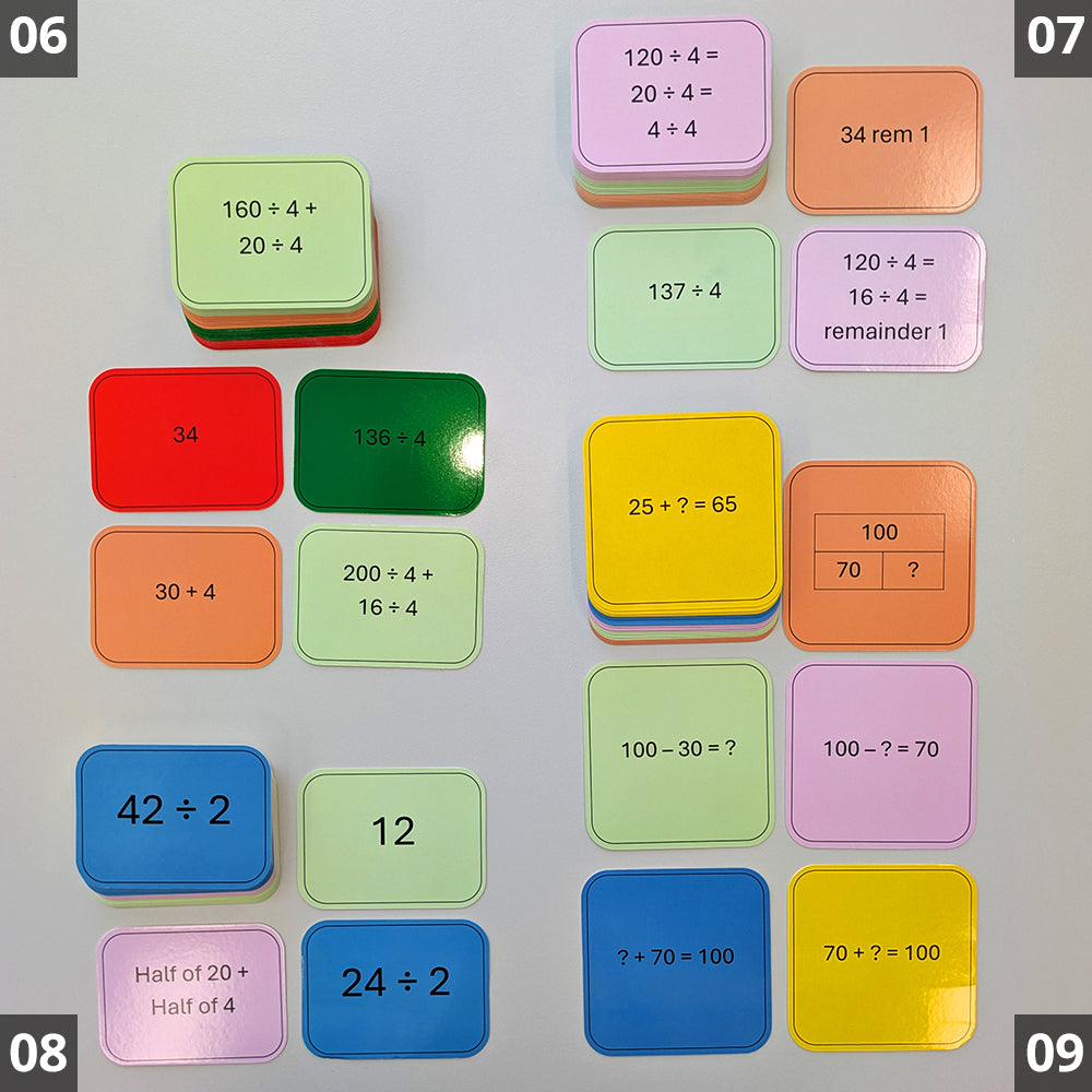Math Cards | Complete 41 Matching Card Sets + 1 Puzzle Set – Learning ...